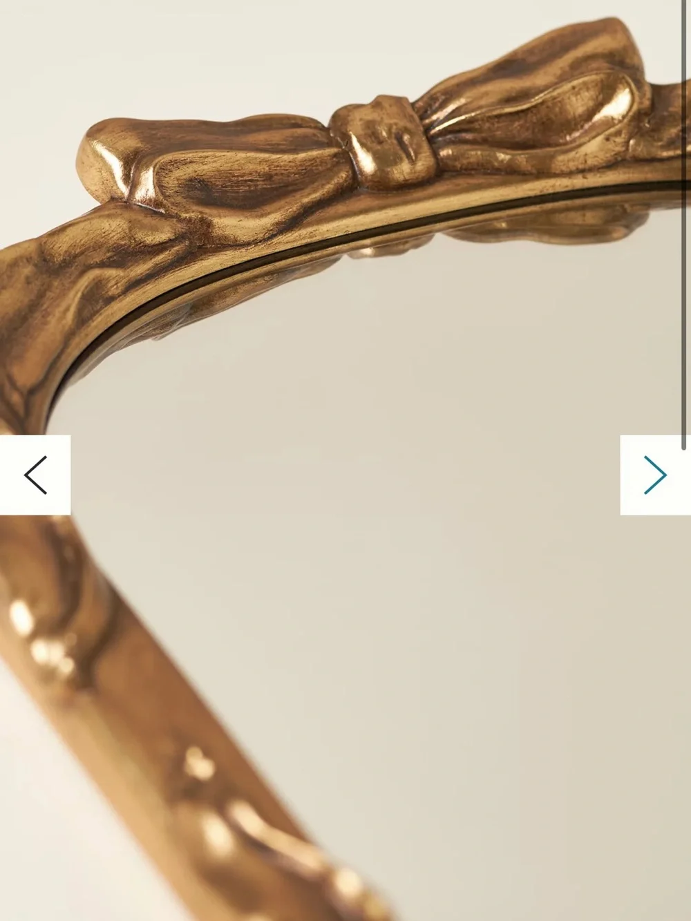 Beau Bow Gold Mirrored Tray
